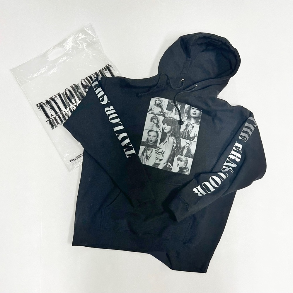 Authentic Taylor Swift Eras Tour Hoodie Black XL